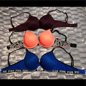 PINK Victoria’s Secret push-up bras bundle